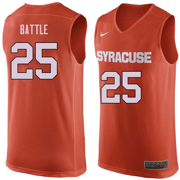 Men #25 Tyus Battle Syracuse Orange College Basketball Jerseys Sale-Orange